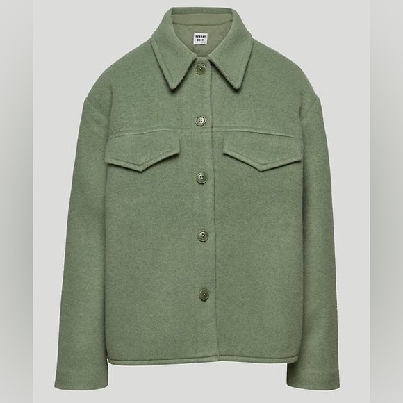 Aritzia Sunday Best Sky Shirt Jacket - Picture 1 of 4